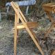 Bureau enfant en bois avec sa chaise pliante