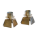 Pair of vintage Danish brass candle holders 1970