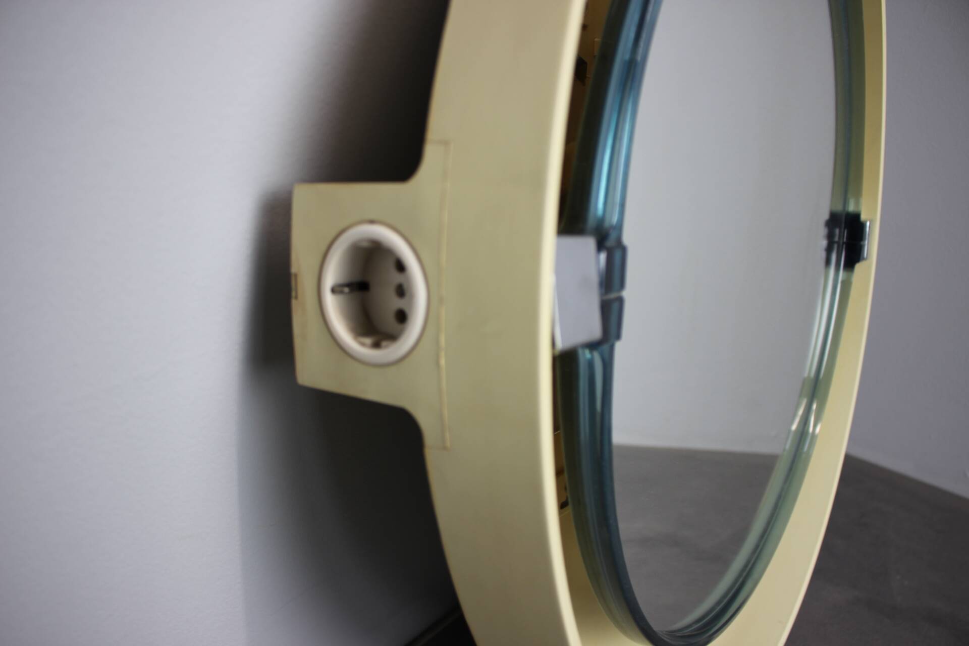 Mid-Century Allibert Illuminated Adjustable Wall Mirror, Germany, 1960s