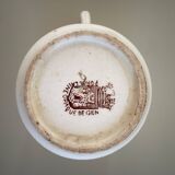 Tasse à café terre de fer polychrome Gien