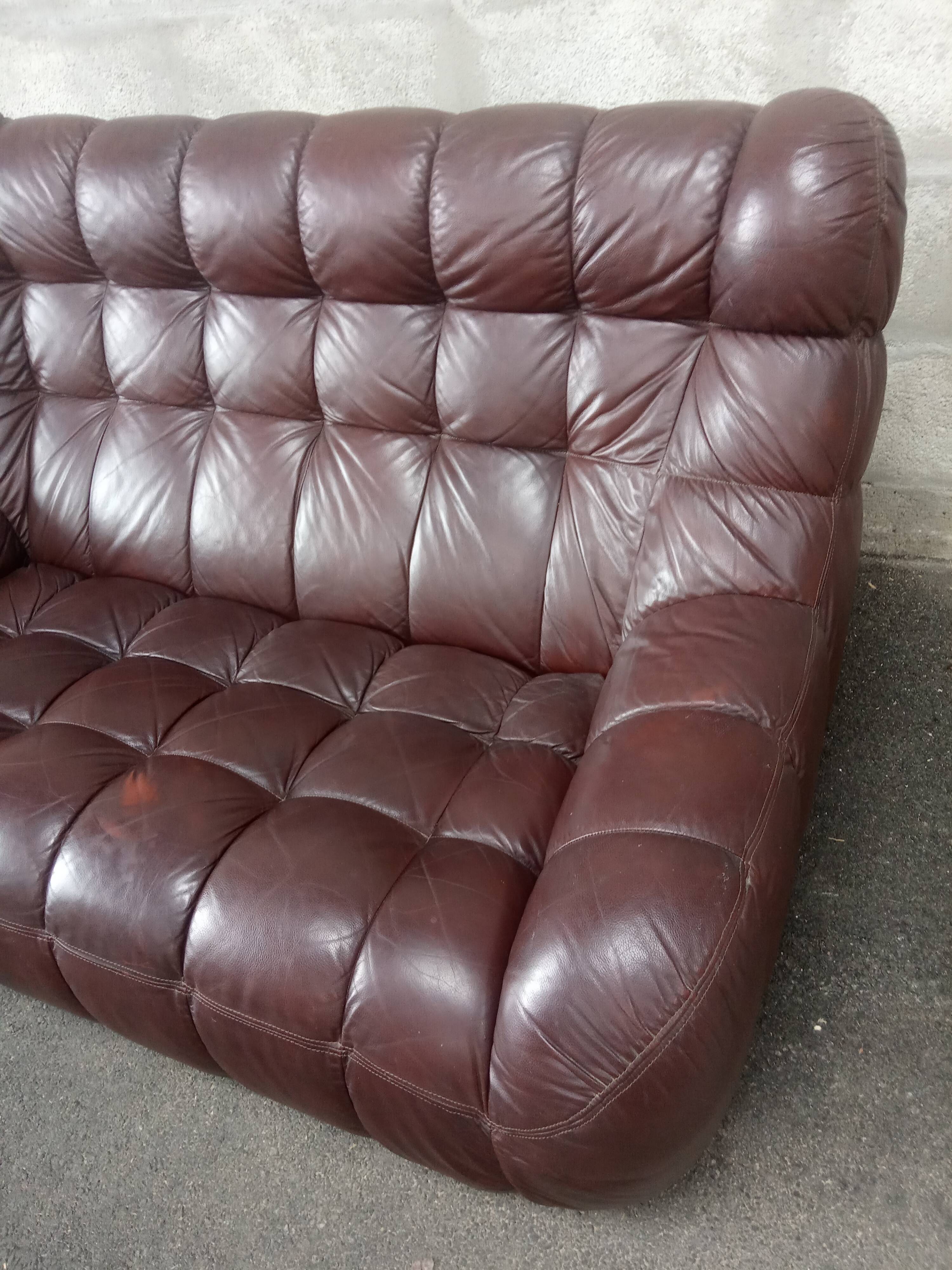 Vintage cubist lounge sofa