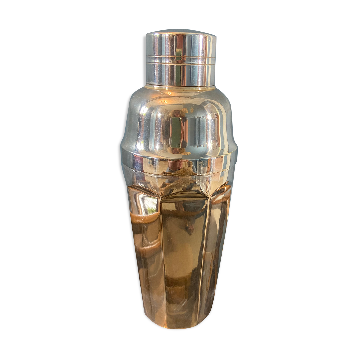 Vintage silver metal shaker