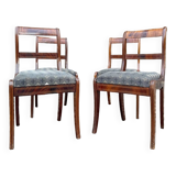 Suite Of Four Mahogany Dining Room Chairs From Charles X XIX Eme Century