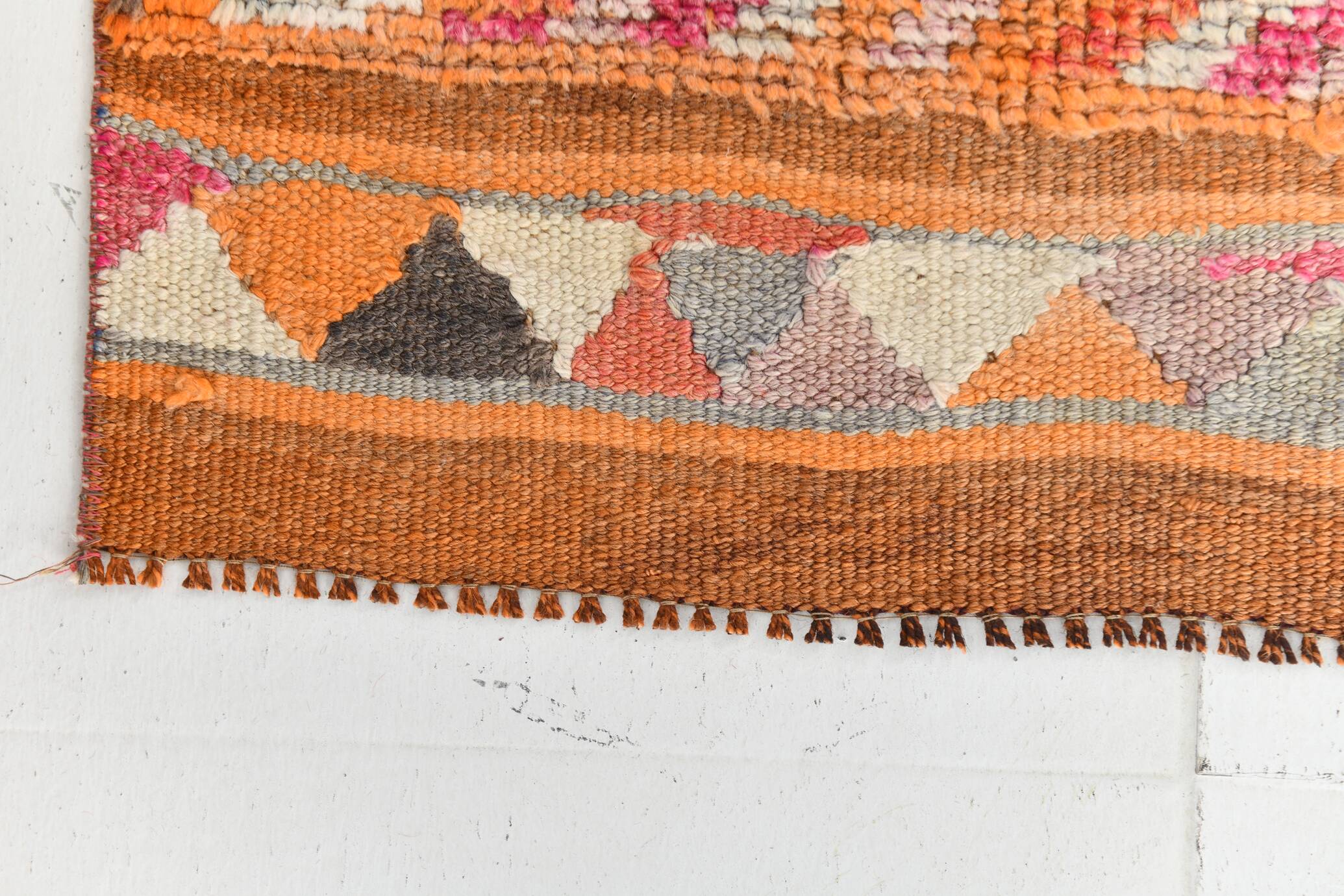 Orange Beige Turkish Runner Rug 80x369Cm SK 23759