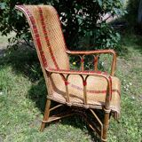 Wicker armchair from the 50s