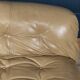 Italian 20thc beige "soriana" leather sofa by tobia scarpa for cassina