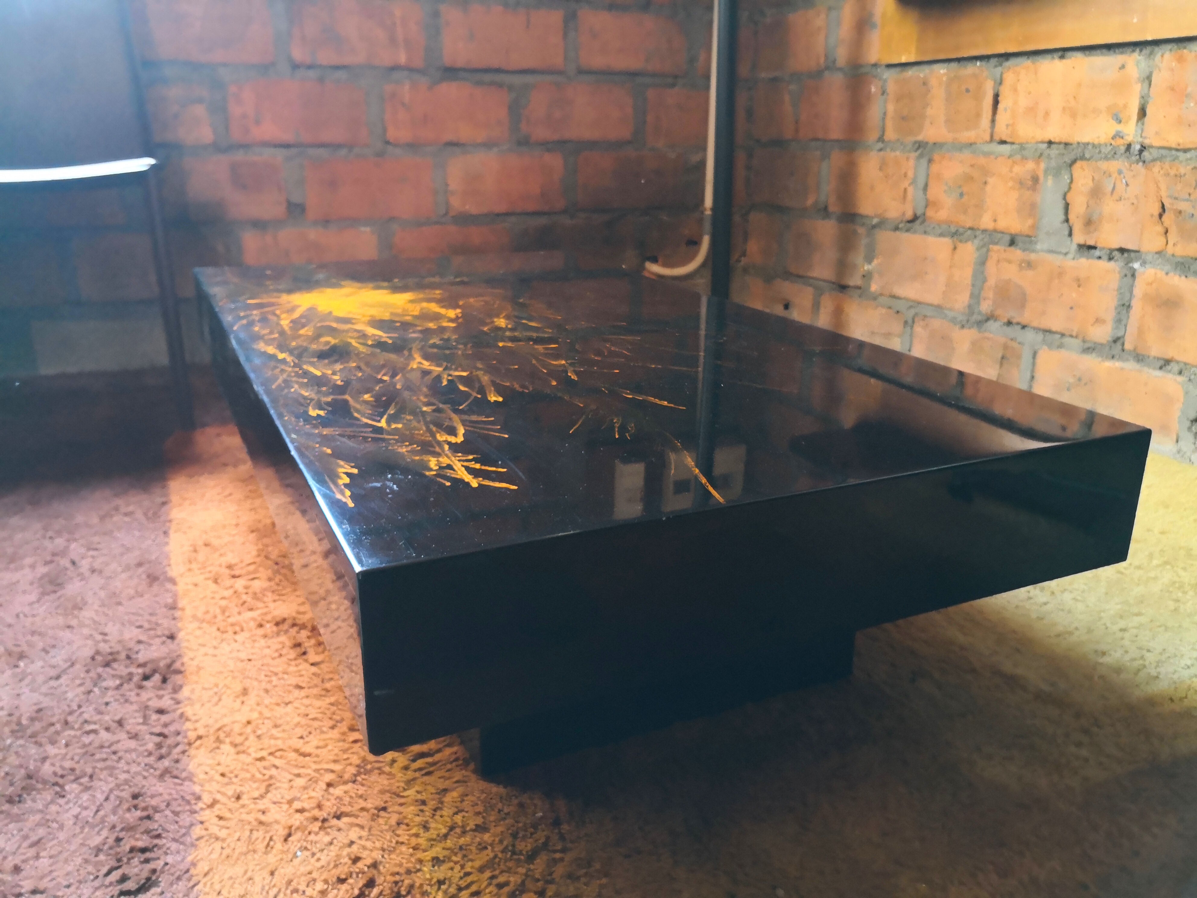 Vintage coffee table signed