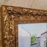 Tableau huile sur panneau.