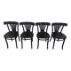 Black bistro chairs set of 4
