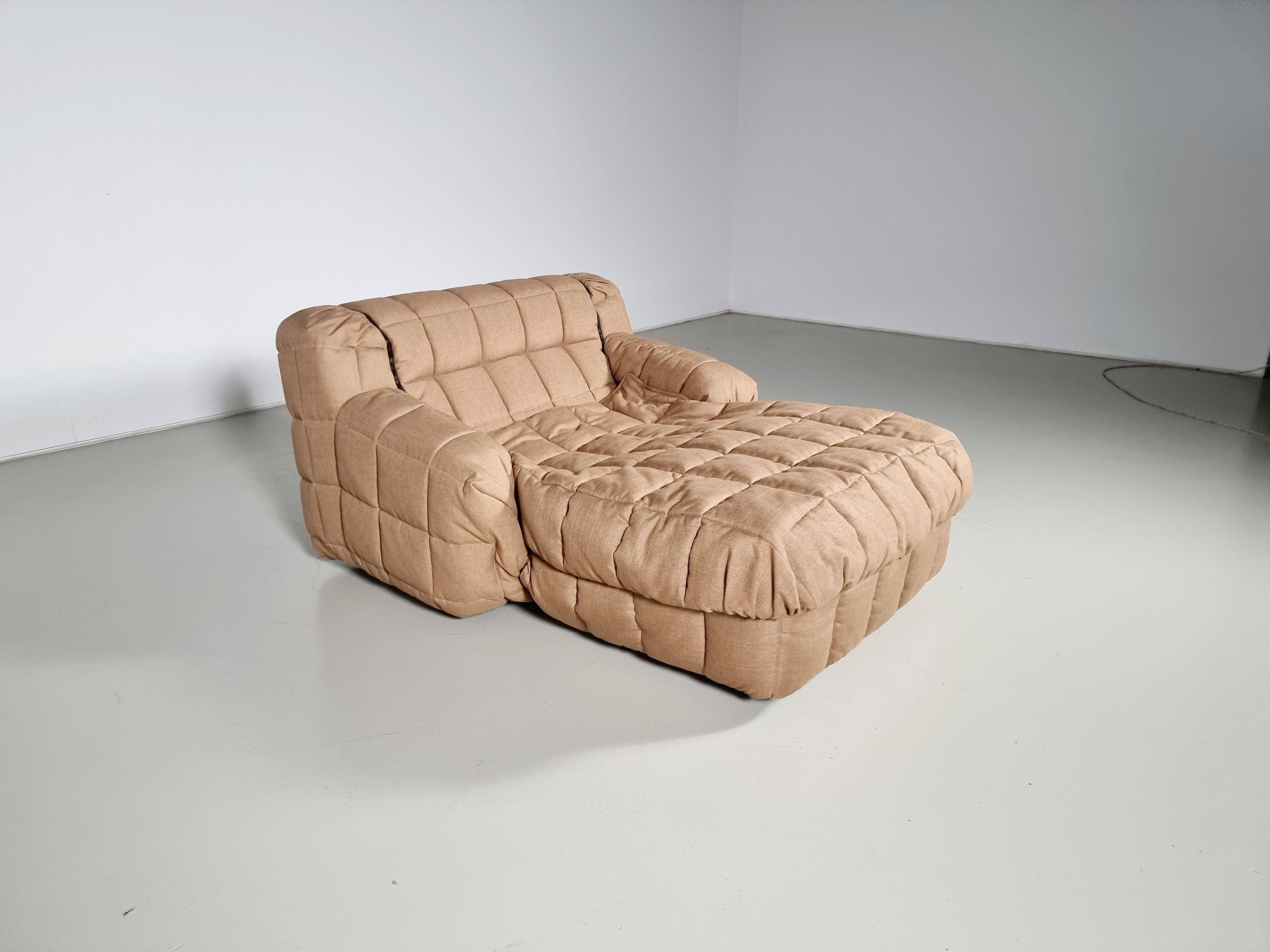 Striped long chaise longue by Cini Boeri for Arflex, 1960s