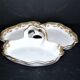 Limoges coupe mendiant polylobé en porcelaine U&C