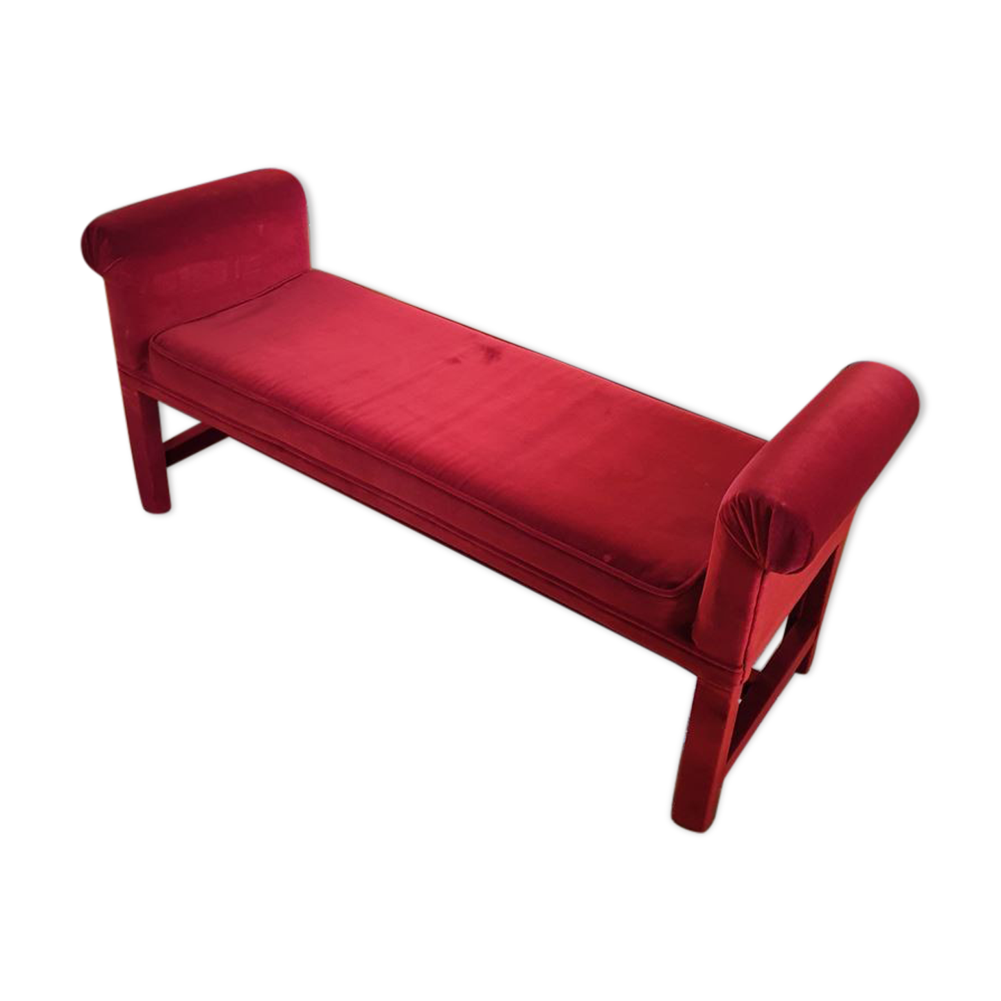 Vintage velvet bench