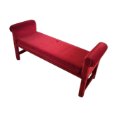 Banquette vintage en velours