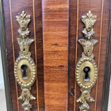 Showcase marquetry 1900 marble