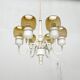 Swedish mid-century chandelier T526 with amber glass by Hans-Agne Jakobsson for Hans-Agne Jakobsson Ab, 1960s.