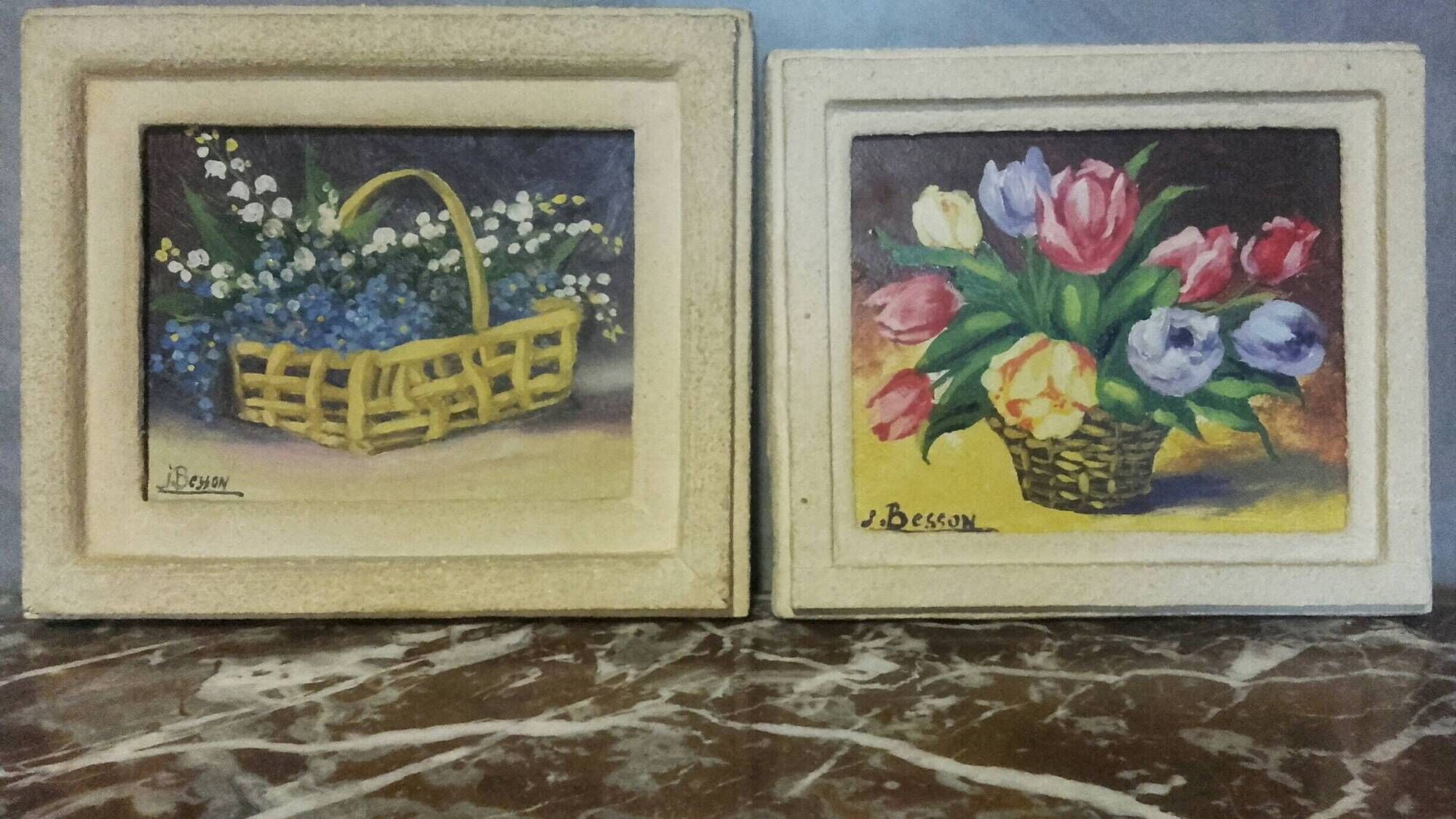 Floral decoration paintings (Jean Besson)