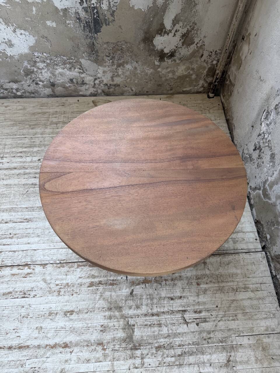 Constructivist gueridon 1950 mahogany