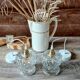 Lot de deux suspensions vintage