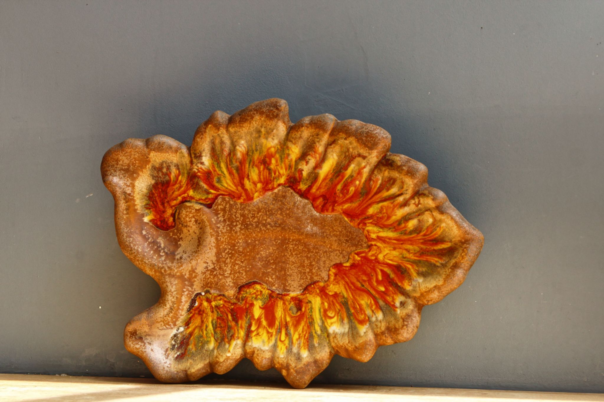 Plat feuille Vallauris
