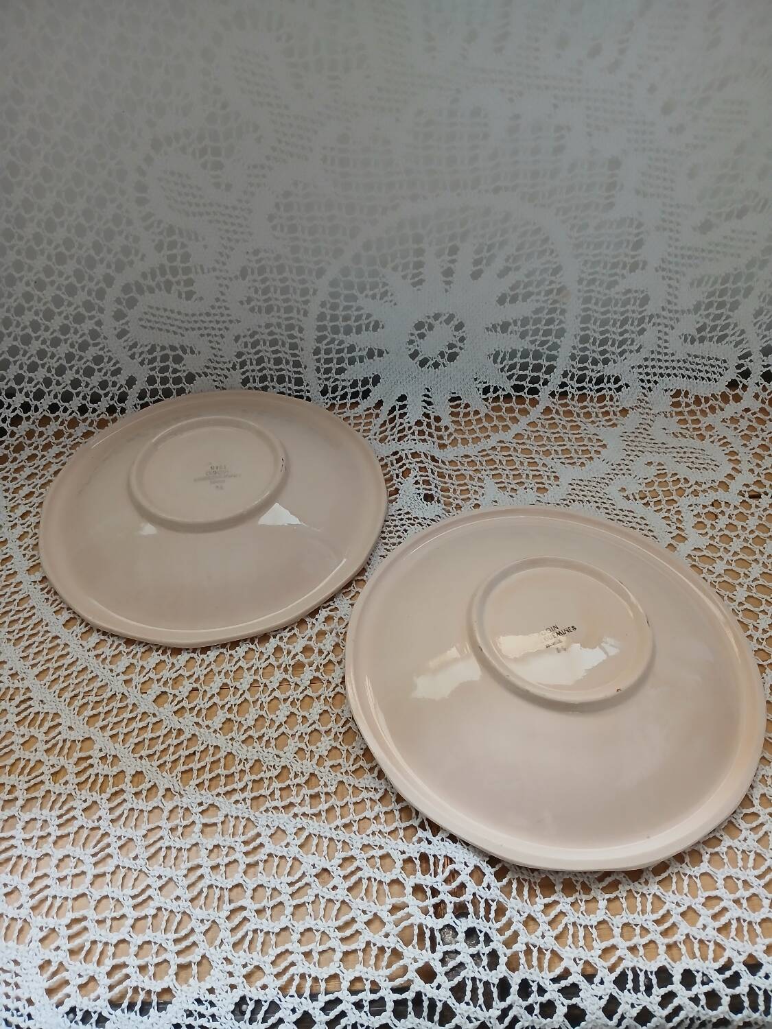25 old Digoin and Sarreguemines plates