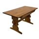 Vintage Pinewood Dining Table Desk with Drawer 60s Design