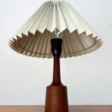 Danish modern teak table lamp from the mid-century, 1960s.