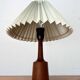 Danish modern teak table lamp from the mid-century, 1960s.