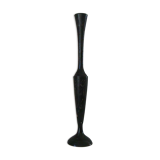Stylized vase in engraved metal