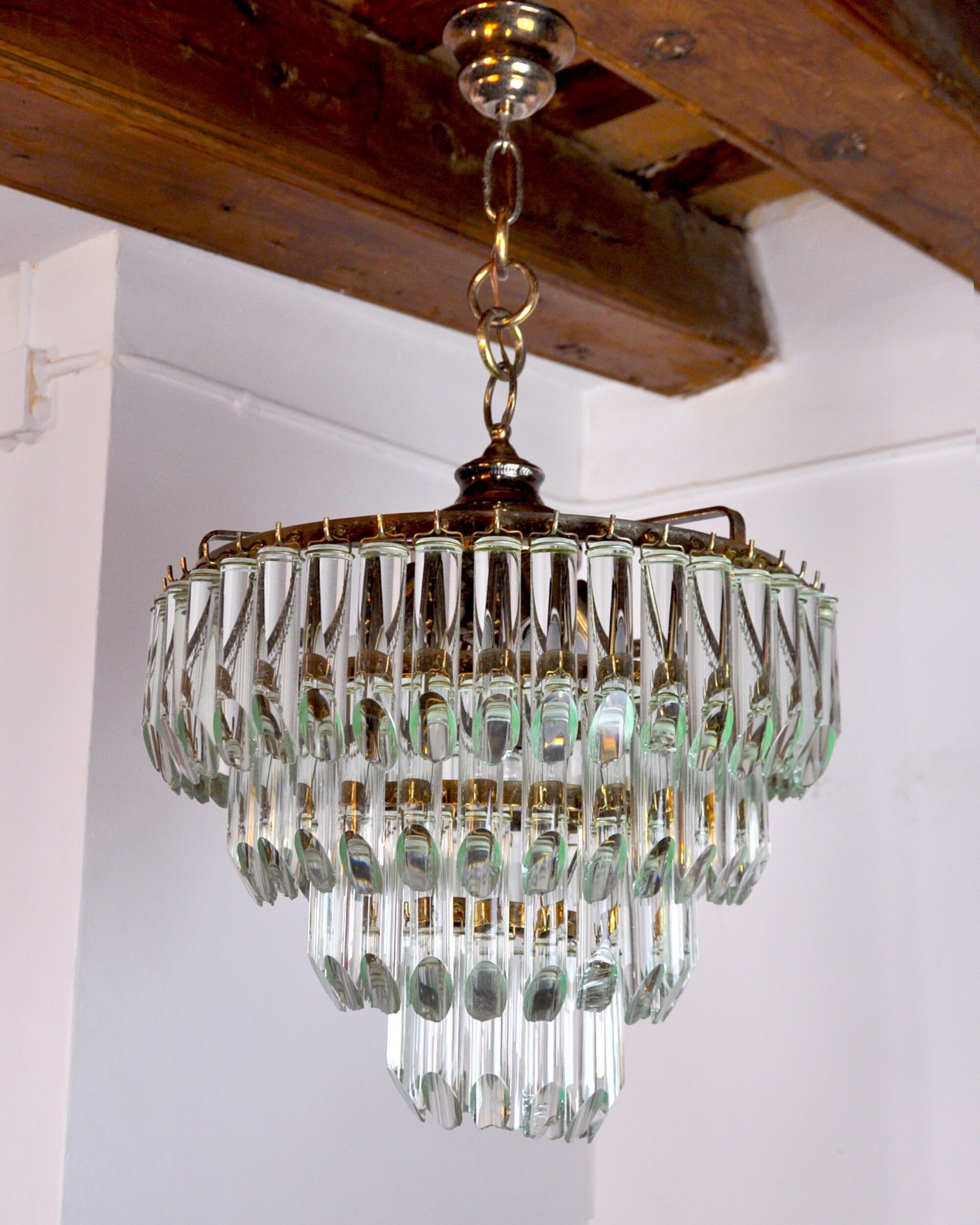Venini chandelier, 4 levels, murano glass, Italy, 1970