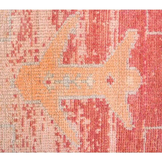 Vintage Turkish Hand-Knotted Wool Cotton Beige Runner Rug