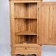 Antique corner cabinet - solid pine - brass fittings - 1920s