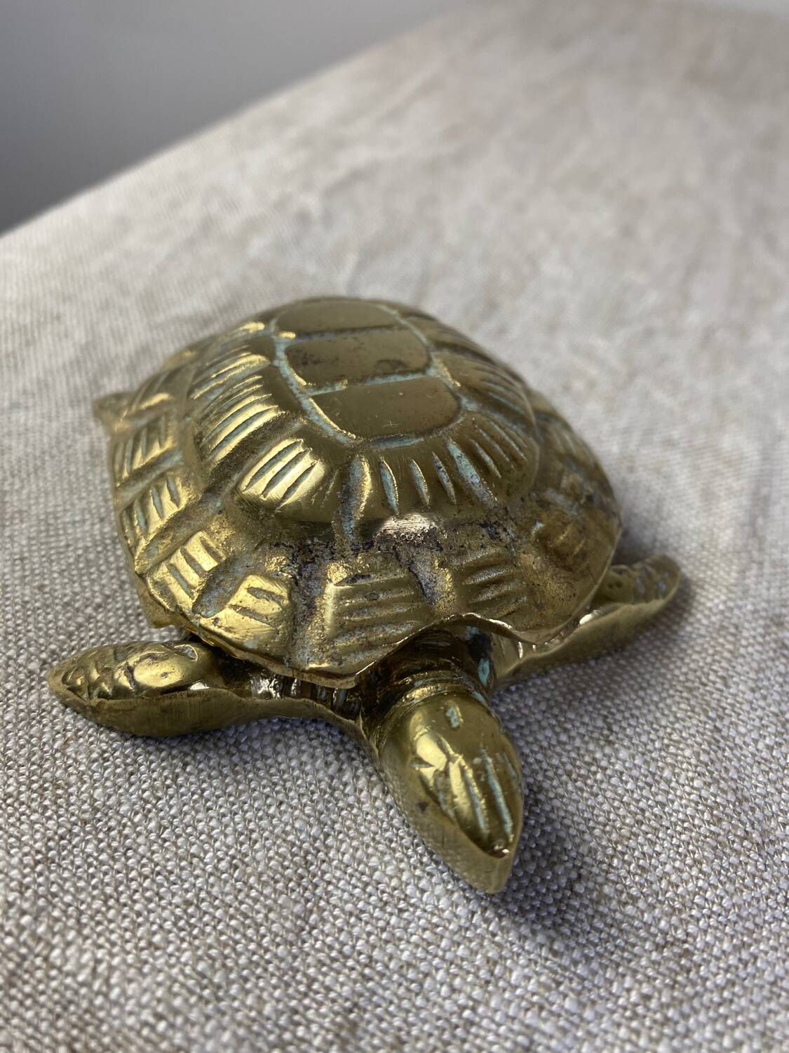 Brass Turtle Ashtray