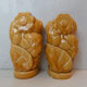 pair of vases in faience Saint Clement slurry art deco