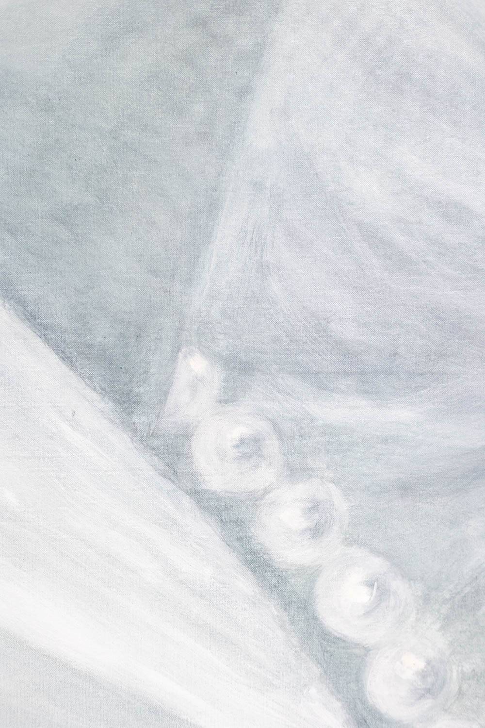 Evelyne Baget Detail of a portrait of a young woman. Contemporary