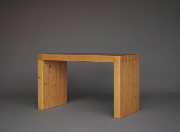 Banc vintage en pin massif dans le style d'Ate van Apeldoorn, années 1970