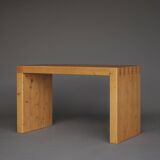 Vintage solid Pine Bench in the style of Ate van Apeldoorn, 1970s