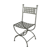 Wrought iron garden chair - new - RAL 7022