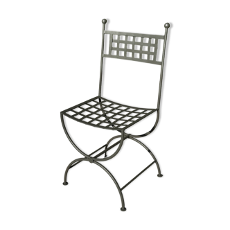 Wrought iron garden chair - new - RAL 7022