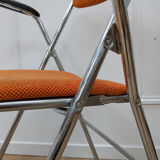 Vintage orange folding chair