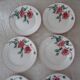 12 assiettes anciennes plate et creuse HBCM Creil Montereau Luxeuil œillets