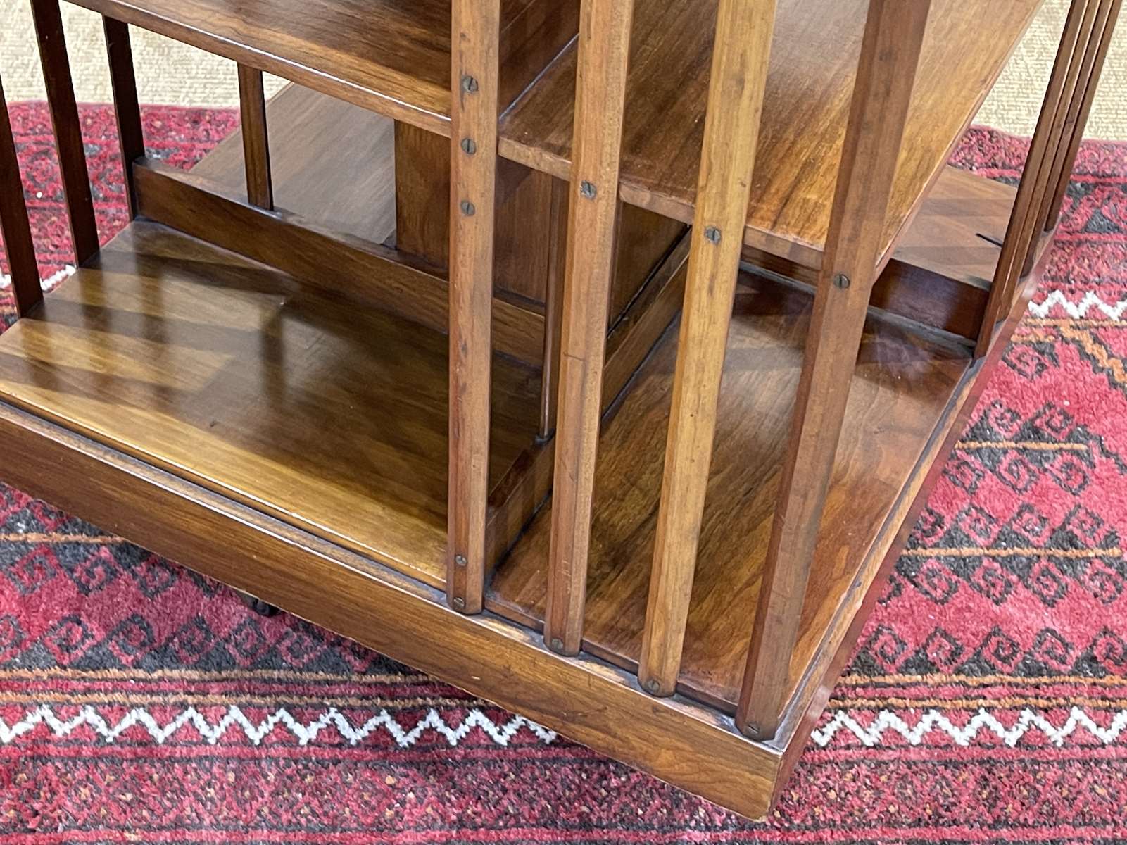 1930s mahogany revolving bookcase