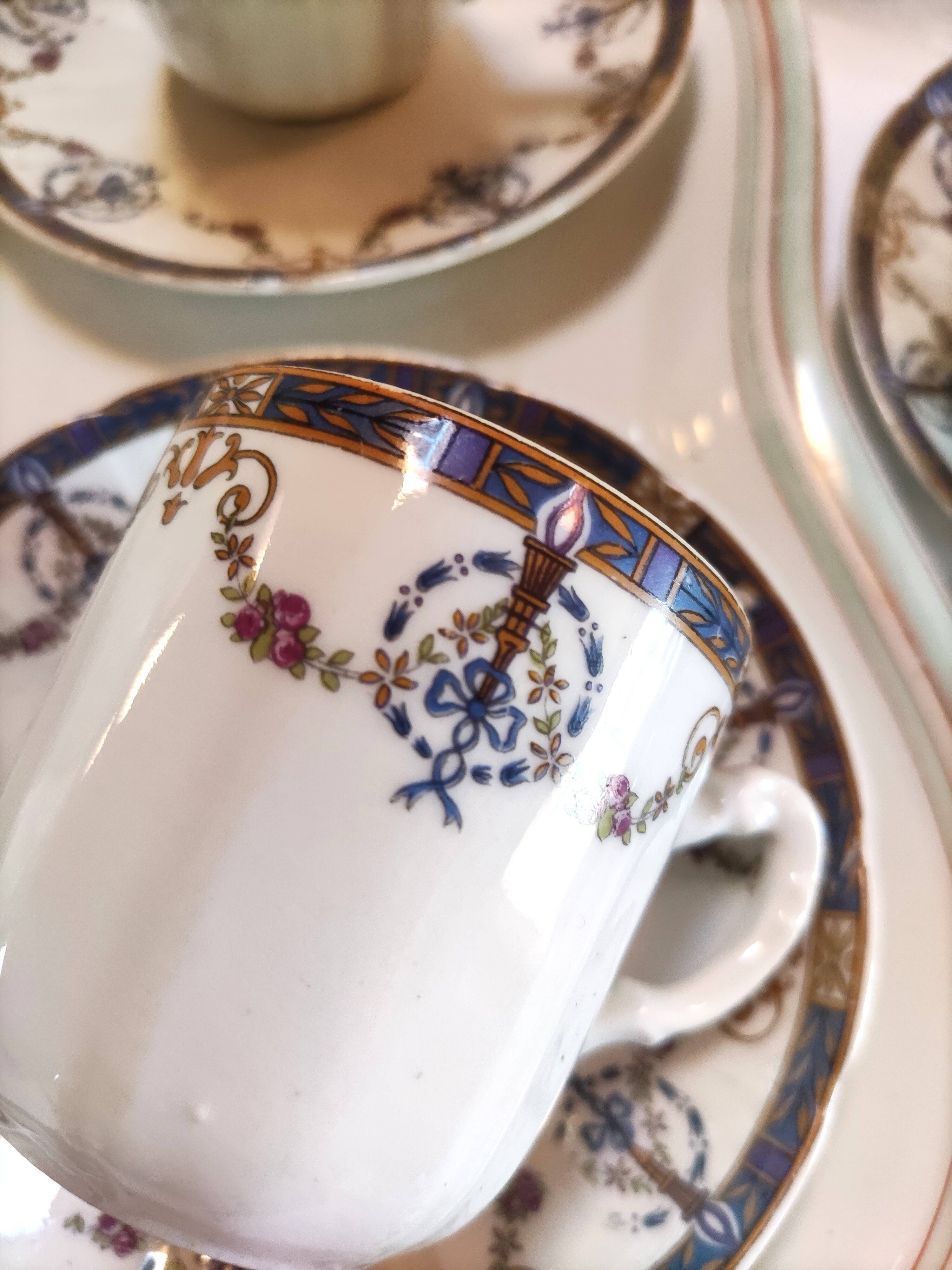 Art Deco porcelain coffee service