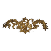 Golden Art Deco wall frieze, 1930-1950