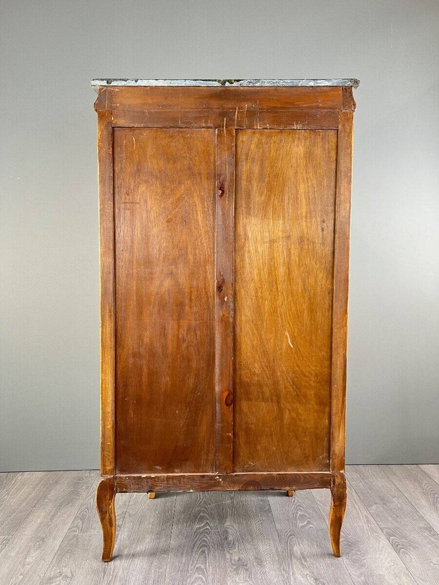 Louis XV Chest of Drawers in Thuja Burl and Marble, Period 11
