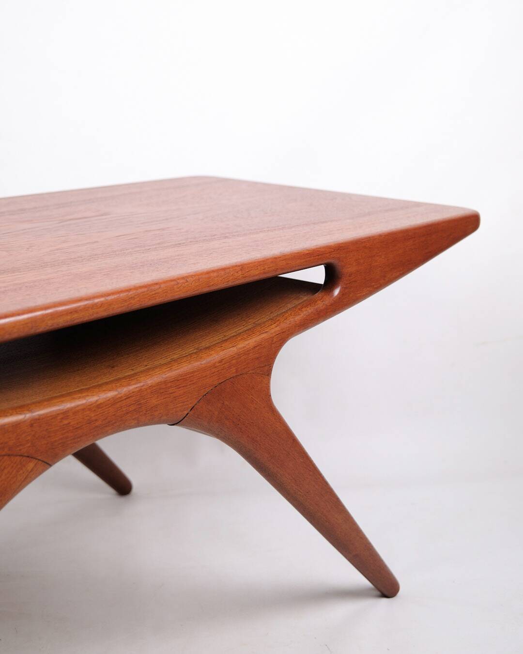 Coffee table - Model "Smilet" - teak - Johannes Andersen - CFC Silkeborg - 1960s