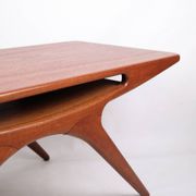 Table basse - Modèle "Smilet" - teck - Johannes Andersen - CFC Silkeborg - années 1960
