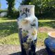 Fireplace set of vases in earthenware Montigny sur Loing