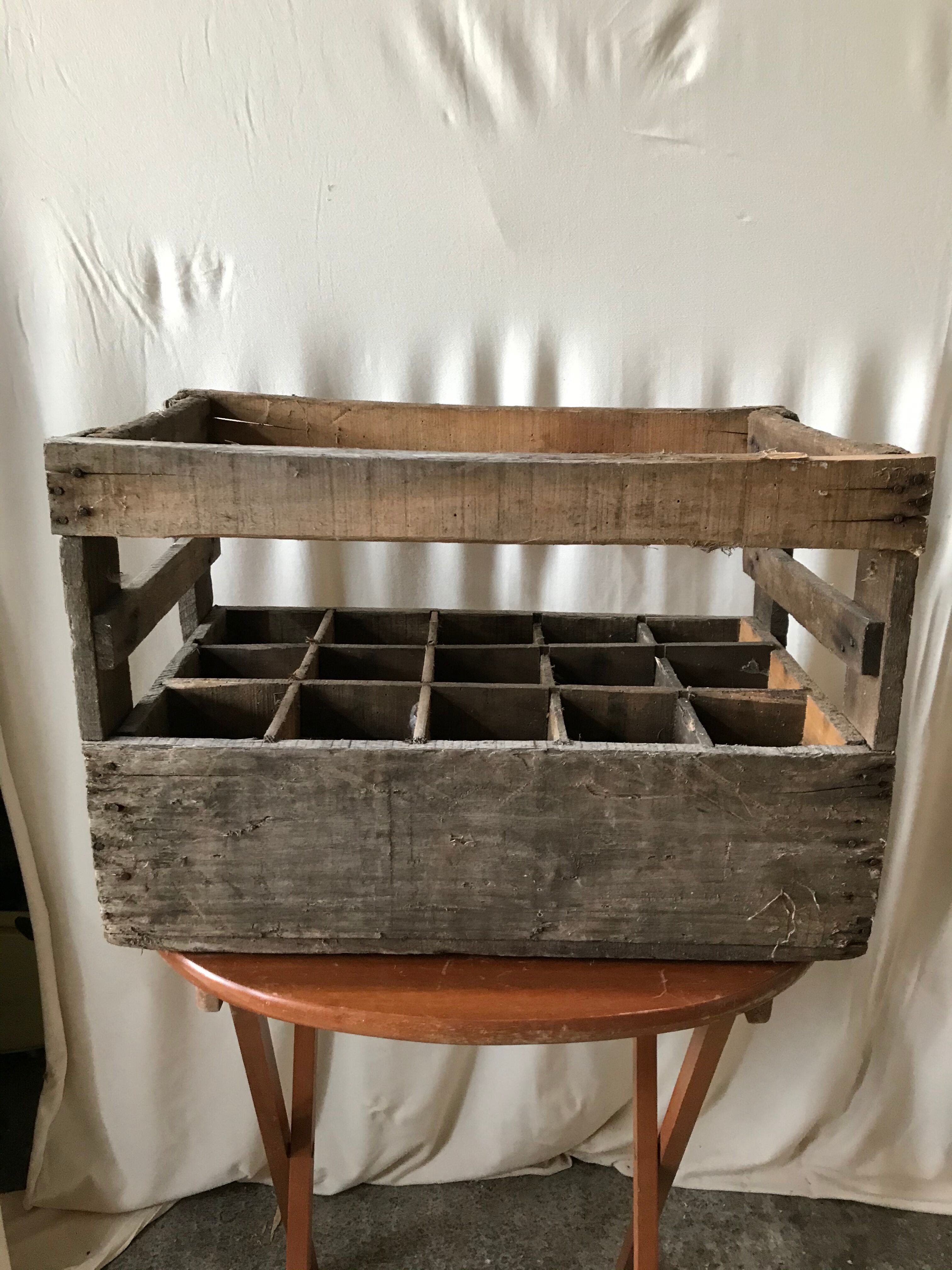 Former caisse casier box bottle holder nicolas 58 deco 15 vintage locations