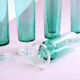 Vintage luminarc green champagne flutes
