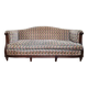 banquette de style Louis XVI vers 1900 tapisserie façon velours de gênes a décors floral